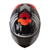 Casco Ls2 Ff808 Elece2 Negro Rojo Visor Iridium Silver 2